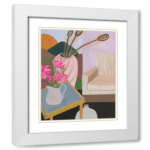 Portrait of Home VIII White Modern Wood Framed Art Print with Double Matting by Wang, Melissa