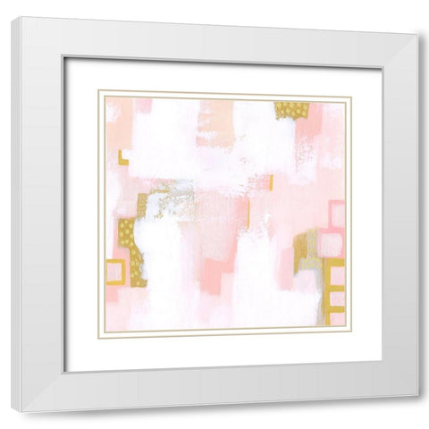 Strawberry Season I White Modern Wood Framed Art Print with Double Matting by Popp, Grace