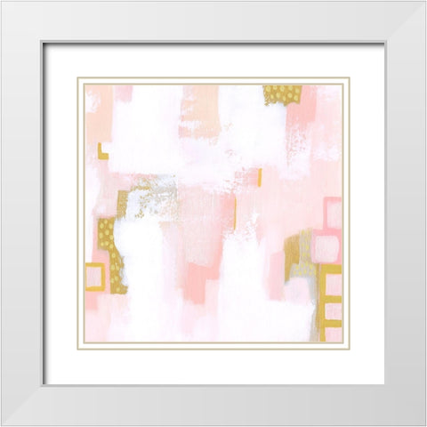 Strawberry Season I White Modern Wood Framed Art Print with Double Matting by Popp, Grace