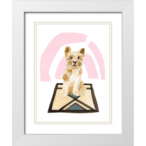 Home Alone III White Modern Wood Framed Art Print with Double Matting by Wang, Melissa