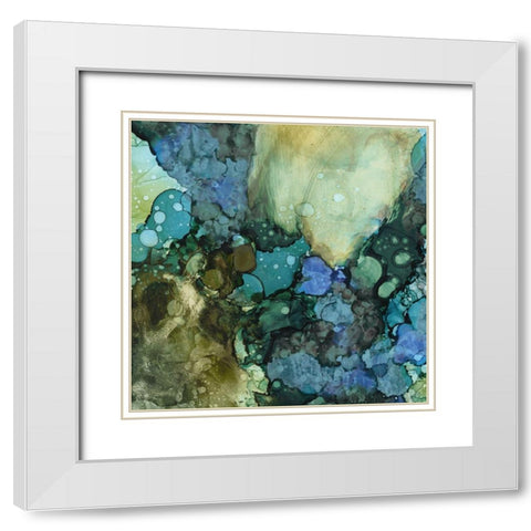 Sea Tangle I White Modern Wood Framed Art Print with Double Matting by Borges, Victoria