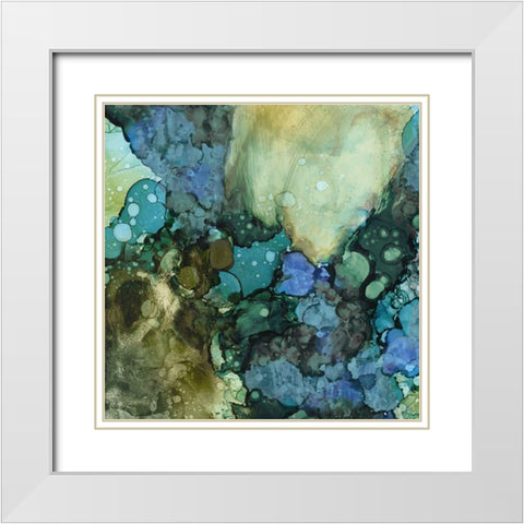 Sea Tangle I White Modern Wood Framed Art Print with Double Matting by Borges, Victoria