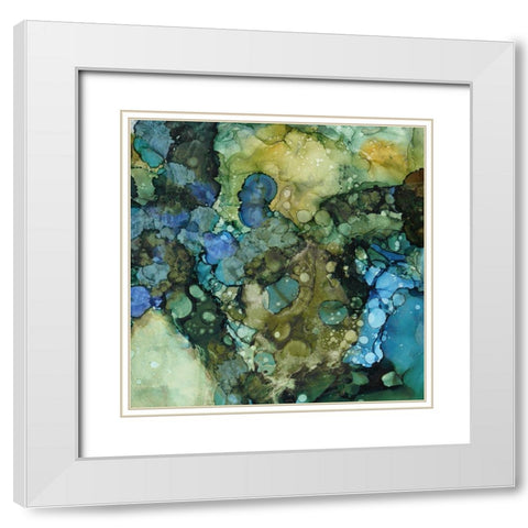 Sea Tangle II White Modern Wood Framed Art Print with Double Matting by Borges, Victoria