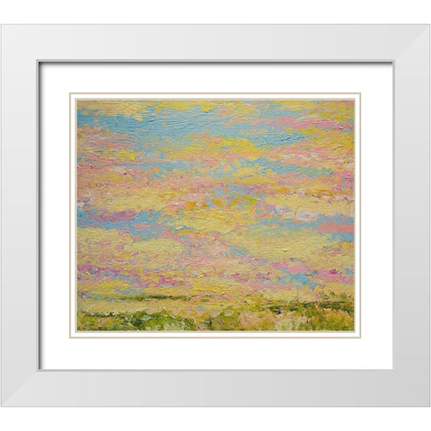 Sky Light White Modern Wood Framed Art Print with Double Matting by Friedlander, Allan