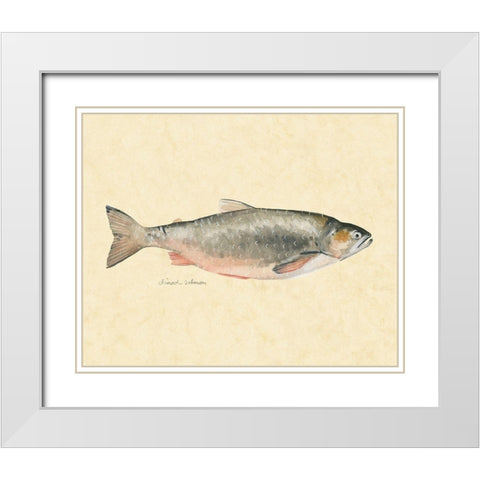 Catch of the Day II White Modern Wood Framed Art Print with Double Matting by Scarvey, Emma