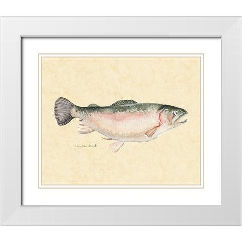 Catch of the Day III White Modern Wood Framed Art Print with Double Matting by Scarvey, Emma