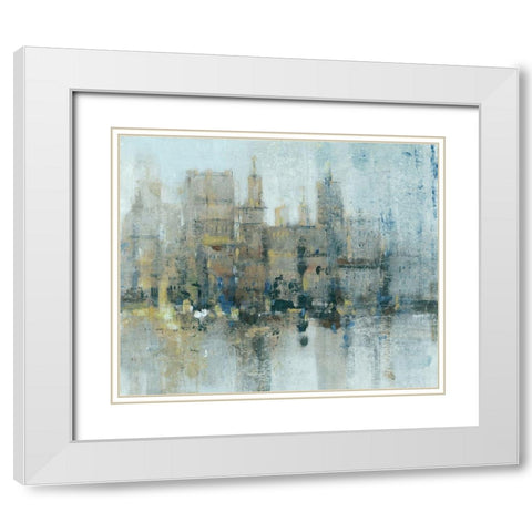 City Proper II White Modern Wood Framed Art Print with Double Matting by OToole, Tim