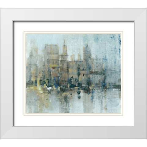 City Proper II White Modern Wood Framed Art Print with Double Matting by OToole, Tim