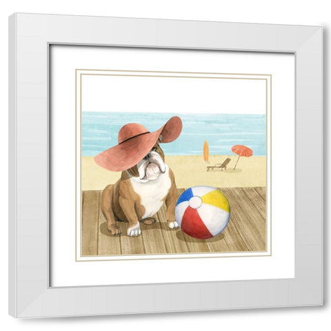 Lets Go for a Boardwalk I White Modern Wood Framed Art Print with Double Matting by Popp, Grace
