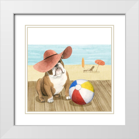 Lets Go for a Boardwalk I White Modern Wood Framed Art Print with Double Matting by Popp, Grace