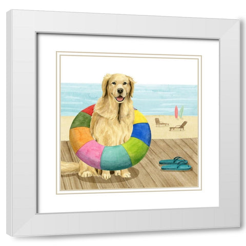 Lets Go for a Boardwalk III White Modern Wood Framed Art Print with Double Matting by Popp, Grace