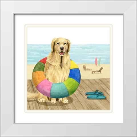 Lets Go for a Boardwalk III White Modern Wood Framed Art Print with Double Matting by Popp, Grace