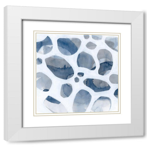 Lacuna I White Modern Wood Framed Art Print with Double Matting by Popp, Grace