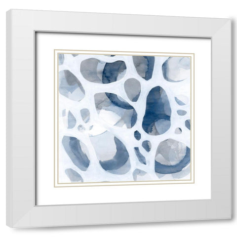 Lacuna IV White Modern Wood Framed Art Print with Double Matting by Popp, Grace