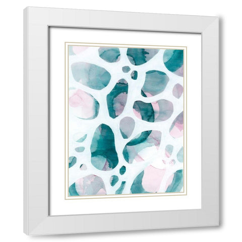 Asteroid Break II White Modern Wood Framed Art Print with Double Matting by Popp, Grace
