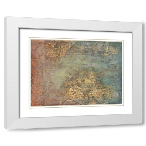 Rising Sign White Modern Wood Framed Art Print with Double Matting by Stramel, Renee W.