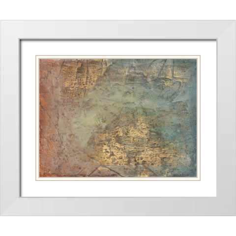 Rising Sign White Modern Wood Framed Art Print with Double Matting by Stramel, Renee W.