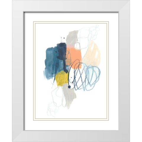 Spiral Context I White Modern Wood Framed Art Print with Double Matting by Vess, June Erica