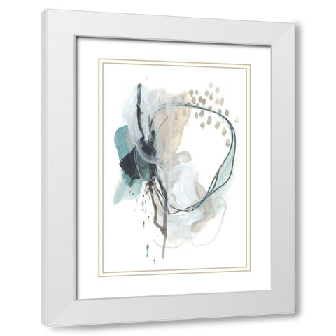 Force Reaction I White Modern Wood Framed Art Print with Double Matting by Vess, June Erica