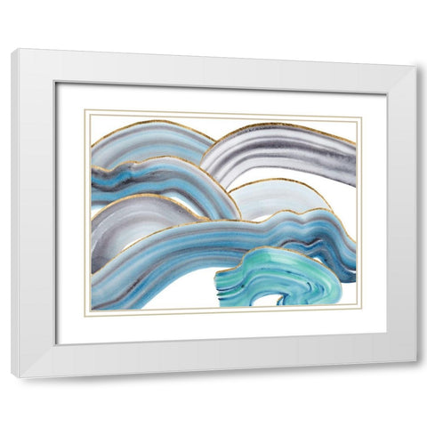 Cloudy Day I White Modern Wood Framed Art Print with Double Matting by Wang, Melissa