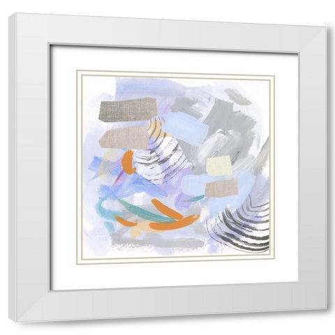 Glacier IV White Modern Wood Framed Art Print with Double Matting by Wang, Melissa