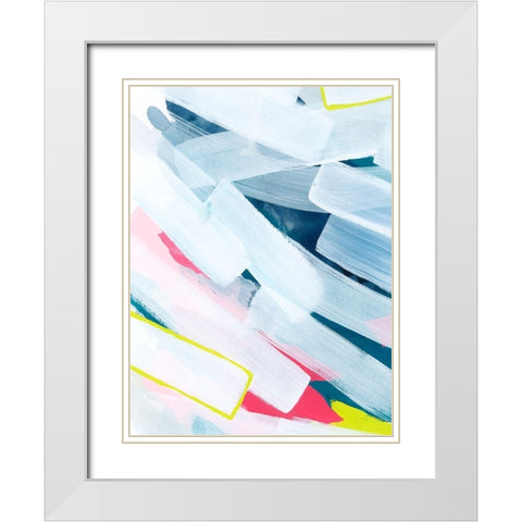 Enfold I White Modern Wood Framed Art Print with Double Matting by Popp, Grace