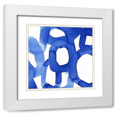 Windsor Ravel I White Modern Wood Framed Art Print with Double Matting by Borges, Victoria