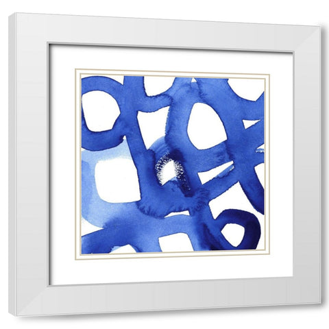 Windsor Ravel II White Modern Wood Framed Art Print with Double Matting by Borges, Victoria