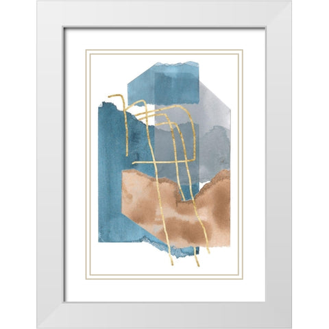 Matter Dissolving III White Modern Wood Framed Art Print with Double Matting by Wang, Melissa