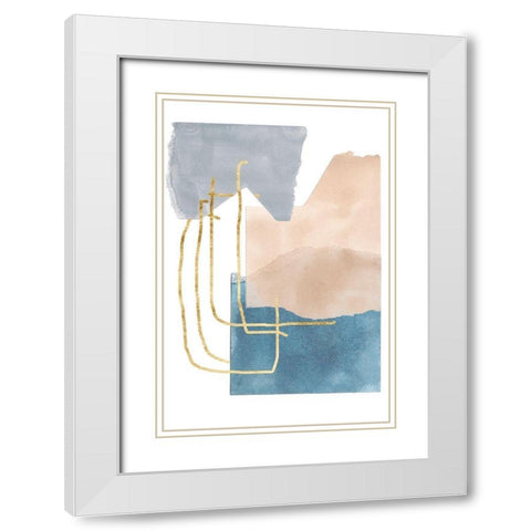 Matter Dissolving IV White Modern Wood Framed Art Print with Double Matting by Wang, Melissa