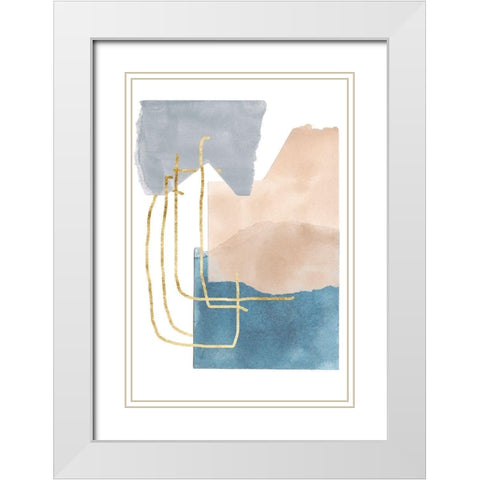 Matter Dissolving IV White Modern Wood Framed Art Print with Double Matting by Wang, Melissa