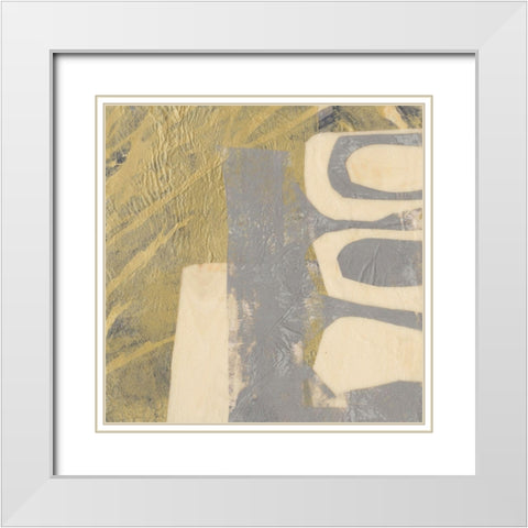 Inverted Neutrals I White Modern Wood Framed Art Print with Double Matting by Goldberger, Jennifer