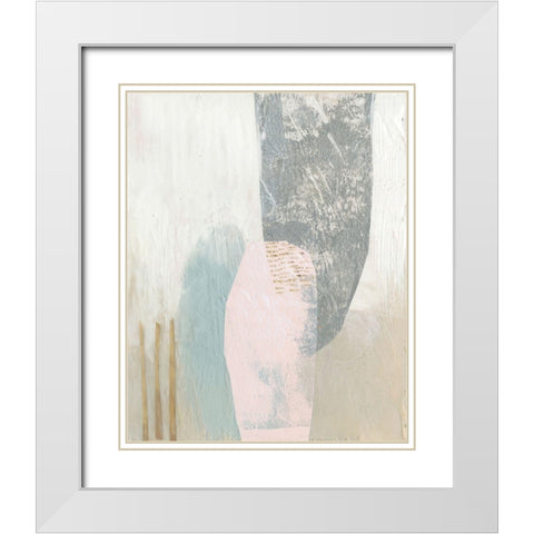 Arranged I White Modern Wood Framed Art Print with Double Matting by Goldberger, Jennifer