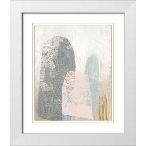 Arranged II White Modern Wood Framed Art Print with Double Matting by Goldberger, Jennifer