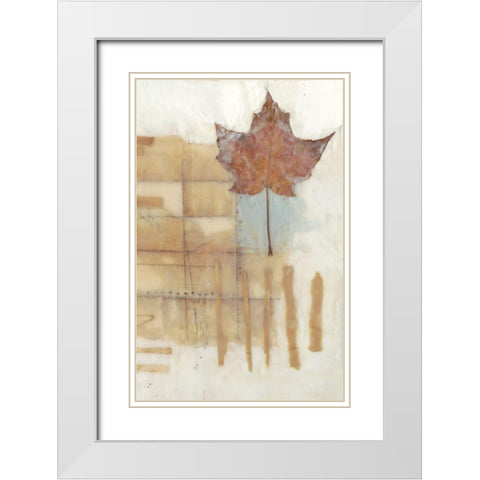 Found in Wax I White Modern Wood Framed Art Print with Double Matting by Goldberger, Jennifer