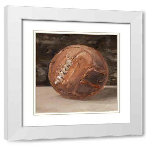 Vintage Leather III White Modern Wood Framed Art Print with Double Matting by Harper, Ethan