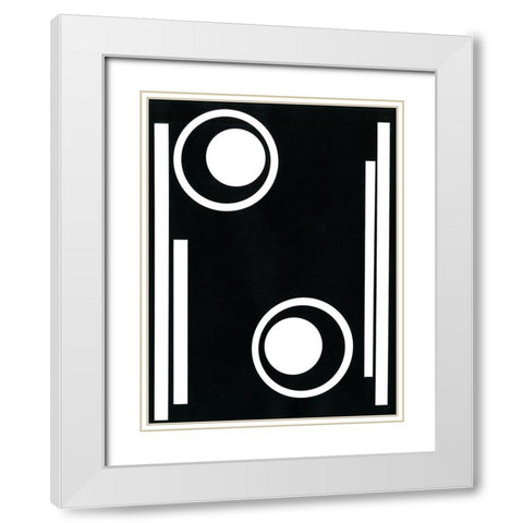 Prestige II White Modern Wood Framed Art Print with Double Matting by Moore, Regina