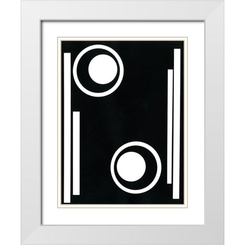 Prestige II White Modern Wood Framed Art Print with Double Matting by Moore, Regina