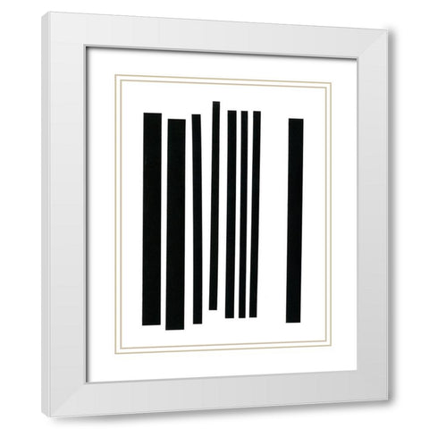 Prestige III White Modern Wood Framed Art Print with Double Matting by Moore, Regina