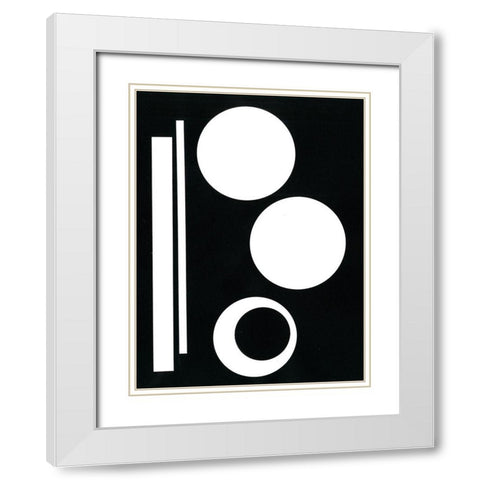 Prestige IV White Modern Wood Framed Art Print with Double Matting by Moore, Regina