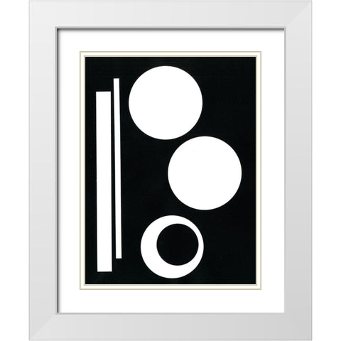 Prestige IV White Modern Wood Framed Art Print with Double Matting by Moore, Regina