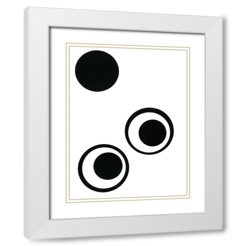 Prestige V White Modern Wood Framed Art Print with Double Matting by Moore, Regina