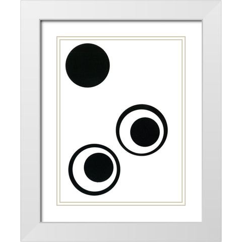 Prestige V White Modern Wood Framed Art Print with Double Matting by Moore, Regina