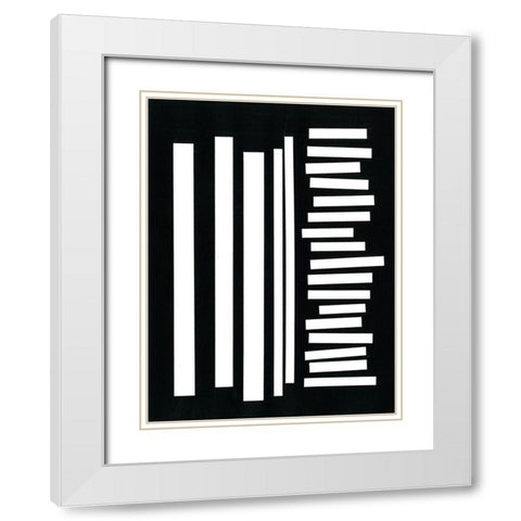 Prestige VIII White Modern Wood Framed Art Print with Double Matting by Moore, Regina