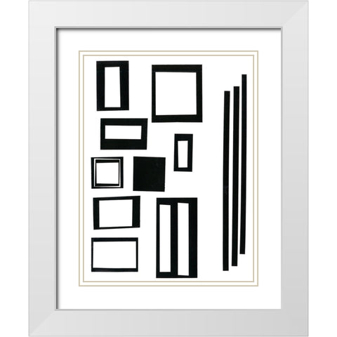 Prestige IX White Modern Wood Framed Art Print with Double Matting by Moore, Regina