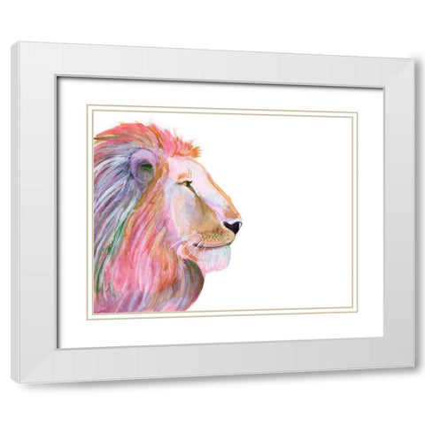 Sunset Safari I White Modern Wood Framed Art Print with Double Matting by Ludwig, Alicia