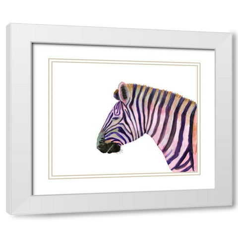 Sunset Safari II White Modern Wood Framed Art Print with Double Matting by Ludwig, Alicia
