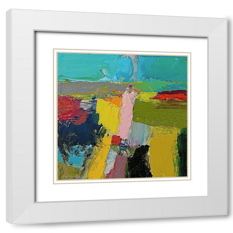 County Line I White Modern Wood Framed Art Print with Double Matting by Friedlander, Allan