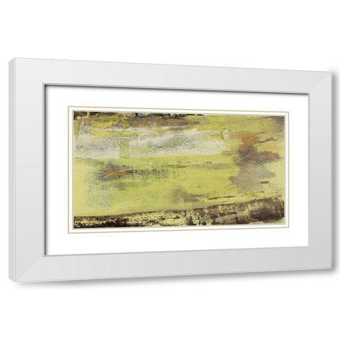 Tangent II White Modern Wood Framed Art Print with Double Matting by Gordon, Sharon