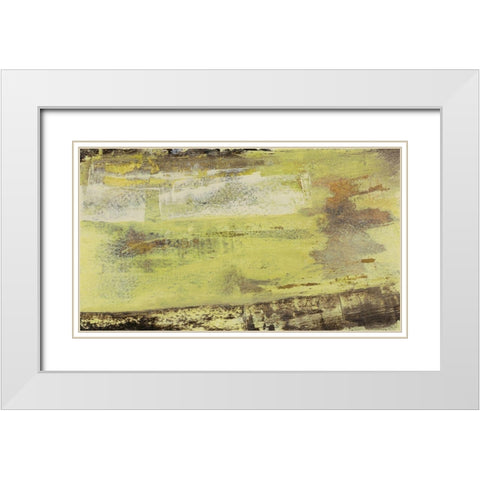 Tangent II White Modern Wood Framed Art Print with Double Matting by Gordon, Sharon